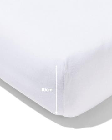 HEMA Hoeslaken 70x150cm jersey wit, Verzenden, Nieuw, Wit