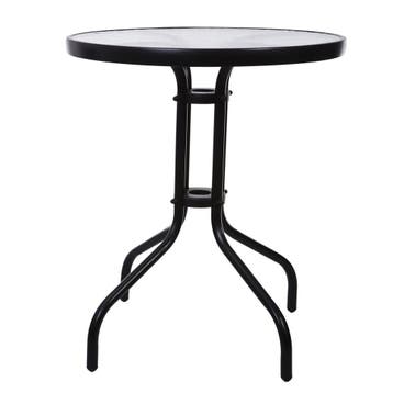 Balkontafel 60cm Gehard Glas | Nieuw | Scherpe Prijs, Ophalen of Verzenden, Nieuw, Rond, Metaal