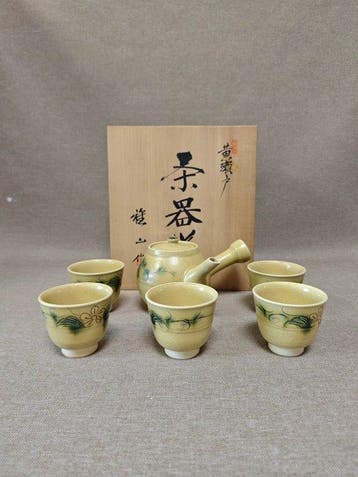 Set theekopjes - Koreaans celadonporselein
