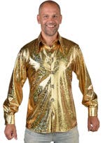 Party Blouse Holografisch Goud James, Kleding | Heren, Ophalen of Verzenden, Nieuw