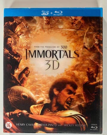 IMMORTALS (3D + 2D) (WITH LENTICULAR SLIPCOVER) (BLURAY), Verzenden, Gebruikt