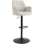 2dekans | Barkruk Raffy Beige – Verstelbaar & Draaibaar –, Ophalen of Verzenden, Zo goed als nieuw