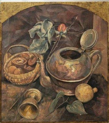 Alexandru Andronache (XX) - Romanian Still Life, Antiek en Kunst, Kunst | Schilderijen | Klassiek