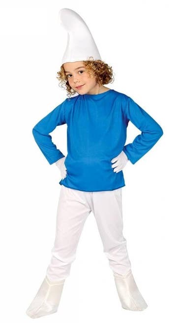 Smurf kostuum kind blauw, Ophalen of Verzenden, Nieuw