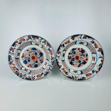 Bord (2) - Porselein - Kangxi-schotel