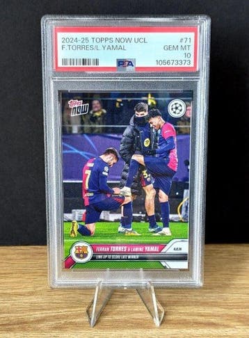 2024 Topps Now Ferran Torres & Lamine Yamal - PSA 10 Graded, Nieuw