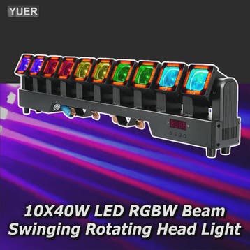 10x40W LED RGBW Moving Head Light - Beam, Wash & Pixel Effec, Verzenden, Nieuw