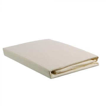 Jersey topper hoeslaken 1 persoons, Verzenden, Nieuw, Wit, Overige typen