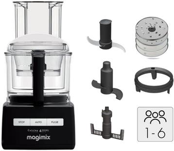 Magimix CS 4200 XL Foodprocessor - Keukenmachine - Zwart -, Ophalen of Verzenden, Zo goed als nieuw