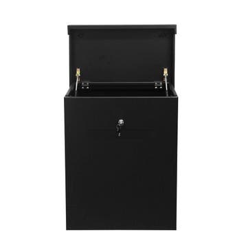 Logixbox Topbox-XL Plus pakketbox met brievenbusklep - zwart, Tuin en Terras, Brievenbussen, Verzenden, Nieuw