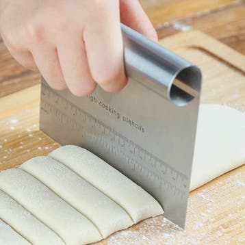 RVS Deegschraper, Pizzasnijder en Deegsnijder met Nauwkeurig, Witgoed en Apparatuur, Stoomapparaten, Verzenden, Nieuw