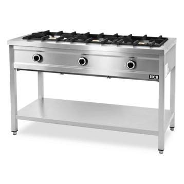 HCB Pannenkoekenfornuis - 3 branders - 3 x 8 kW - aardgas -, Verzenden, Nieuw in verpakking, Fornuis, Frituur en Grillen