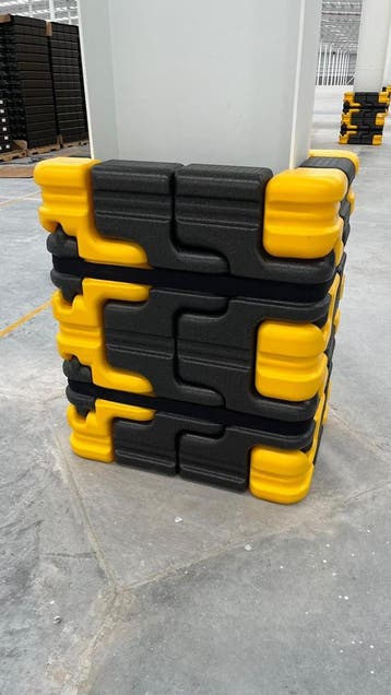 Column Sentry FIT System – Kunststof kolombeschermer - Geel, Verzenden