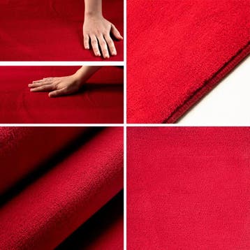 Rond Wasbaar Vloerkleed | Sky | Uni | Rood | 160x160 cm, Verzenden, Nieuw