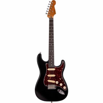 Patina PS-3 ST-Style Elektrische Gitaar Black, Ophalen of Verzenden, Nieuw