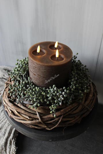 Namaak dadelkrans Groen 30 cm, Huis en Inrichting, Woonaccessoires | Kransen, Ophalen of Verzenden, Nieuw