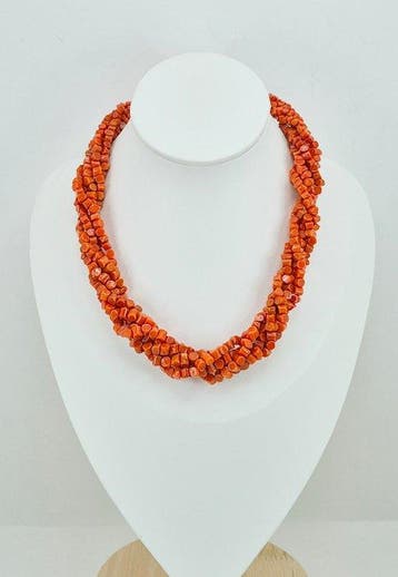 Bloedkoraal - Zilver - Halsketting - CORALLO MEDITERRANEO