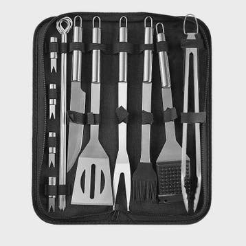 Complete Barbecue Set RVS - 15 Delig BBQ Gereedschap & Acces, Witgoed en Apparatuur, Gourmetstellen, Verzenden, Nieuw