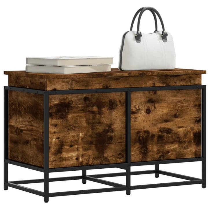vidaXL Opbergbox met deksel 80x40x51,5 cm bewerkt hout, Huis en Inrichting, Woonaccessoires | Kisten, Nieuw, Verzenden