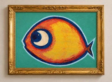 Denis Kuvayev (1971) - Goldfish on golden bottom - No