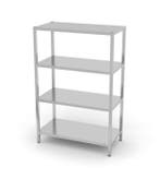 Opbergrekken met 4 legplanken | RVS | 7 verschillende maten, Verzenden, Nieuw in verpakking