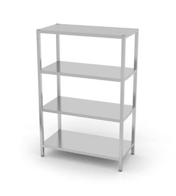 Opbergrekken met 4 legplanken | RVS | 7 verschillende maten, Verzenden, Nieuw in verpakking