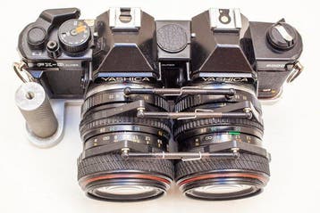 Yashica FX-D 2000 Super 3 D - Gran set especial con 6 lentes, Nieuw