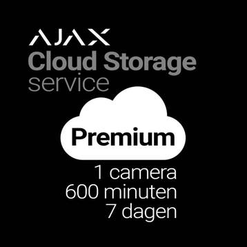 Ajax Cloud Storage Premium 1 camera 7 dagen (per jaar), Verzenden, Nieuw