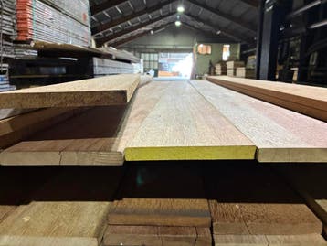 planken–vlonderplanken-schutting-Hardhout-Sucupira- 15x144mm, Tuin en Terras, Terrasdelen en Vlonders, Ophalen, Nieuw, Hout
