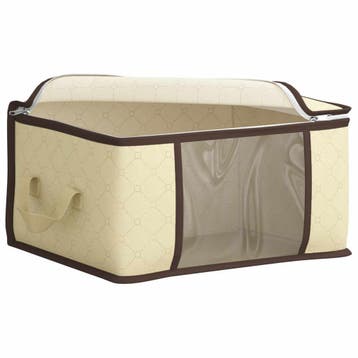 vidaXL Opbergdoos met Transparante Zijraam 2 st Nonwoven, Verzenden, Nieuw