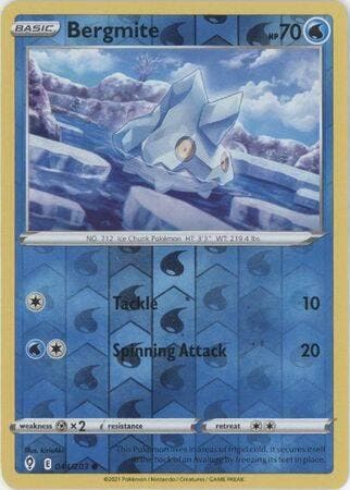 Bergmite 044/203 reverse holo (Evolving Skies), Ophalen of Verzenden, Nieuw, Losse kaart, Foil