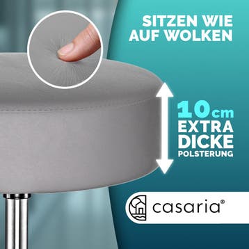 Rolkruk kunstleer Grijs 360° draaibaar (Kantoor inrichting), Verzenden, Nieuw in verpakking