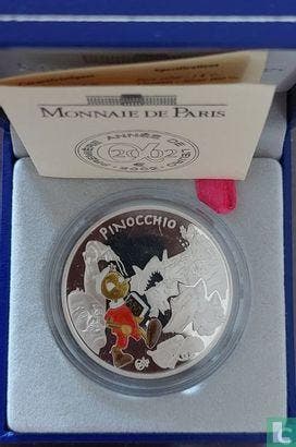Frankrijk 1½ euro 2002 (PROOF) Pinocchio, Postzegels en Munten, Munten | Europa | Euromunten, Verzenden, Goud, Overige waardes