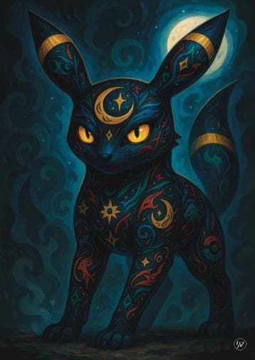 SDIMART 1996 - Tattoo Spirit - Umbreon Pokèmon Special, Nieuw