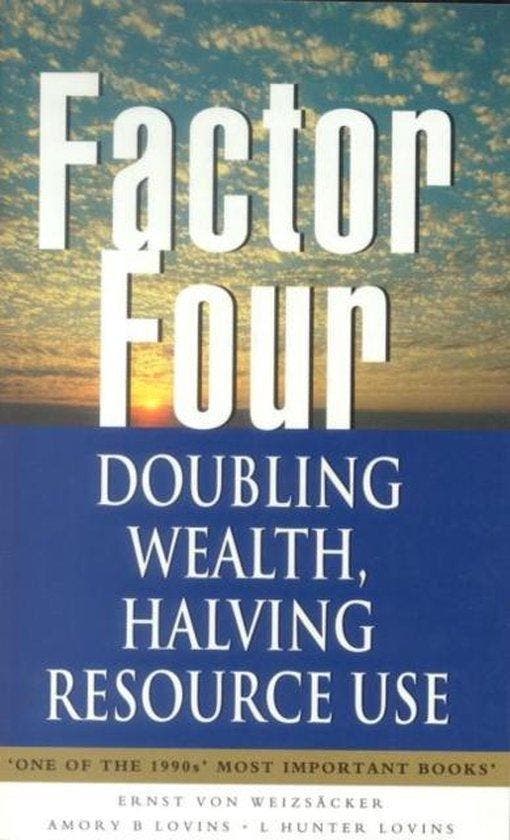 Factor Four - Ernst U.Von Weizsacker 9781853834066, Boeken, Taal | Engels, Zo goed als nieuw, Verzenden