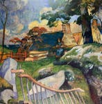 Paul Gauguin (1848-1903) - La Barrière, 1889 / Gittertor -