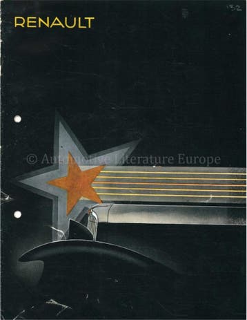 1932 RENAULT PROGRAMMA BROCHURE FRANS, Nieuw, Renault, Author