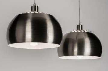 Rietveld Hanglampen - Staalgrijs - Staal, Metaal, Verzenden, Nieuw