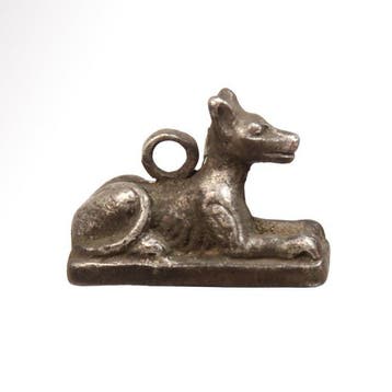 Oud-Egyptisch Zilver stijl Amulet of Anubis