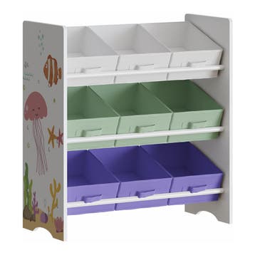 Kinderrek Boiro 59,5x62x29,5 cm Aqua Dream [en.casa], Verzenden, Nieuw