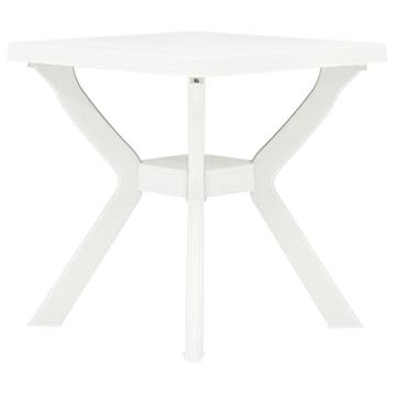 vidaXL Bistrotafel 70x70x72 cm kunststof wit, Tuin en Terras, Tuintafels, Verzenden, Nieuw, Kunststof
