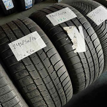 2 x Michelin Pilot Alpin 245-50-18 100HWinterbanden 5,5mm, Auto-onderdelen, Banden en Velgen, 18 inch, Band(en), Personenwagen