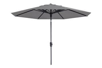 Madison Paros 2 luxe stokparasol - 300 cm. - Light grey, Verzenden, Nieuw, Stokparasol, Kantelbaar