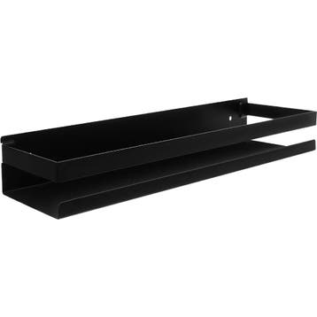 Ruhhy Zwarte badkamerplank 50 cm van roestvrij staal met..., Ophalen of Verzenden, Nieuw