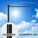 Aluminium baniermast met roterende uithouder 6 of 7 meter Ø, Nieuw
