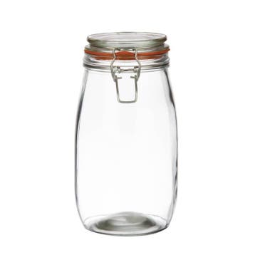 Glazen weckpot / voorraadpot met beugelsluiting, 1,5 l, Verzenden