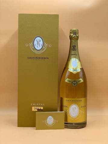 2013 Louis Roederer, Cristal - Champagne - 1 Magnum (1,5 L), Verzamelen, Wijnen, Nieuw