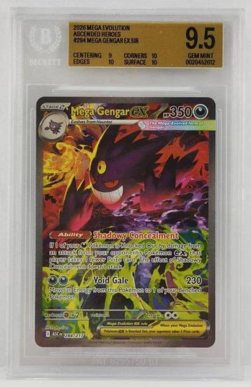 Pokémon Graded card Mega Gengar ex - 284/217 Full art -, Nieuw