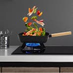Vierkante Koekenpan 18cm Anti-aanbak Omeletpan Houten Handva, Verzenden, Nieuw