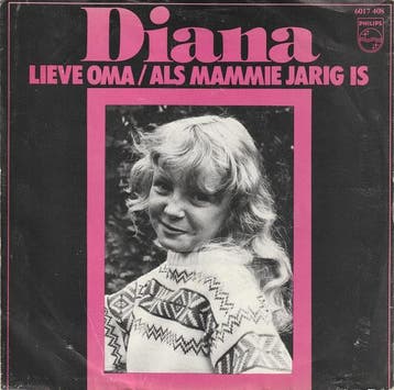 vinyl single 7 inch - Diana - Lieve Oma / Als Mammie Jari..., Verzenden, Zo goed als nieuw, 7 inch, Nederlandstalig